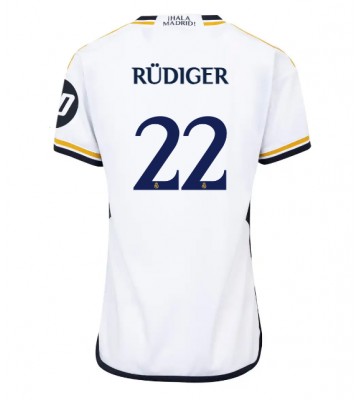 Real Madrid Antonio Rudiger #22 Hemmatröja Dam 2023-24 Kortärmad